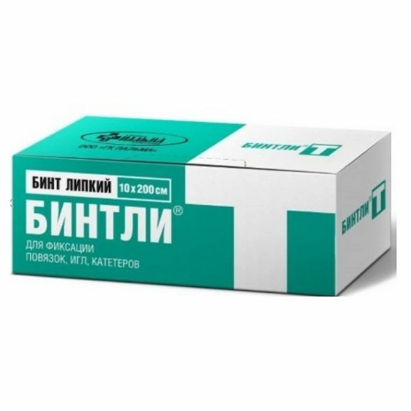 Бинтли-т бинт липкий нетканый для фиксации повязок 10x200 см